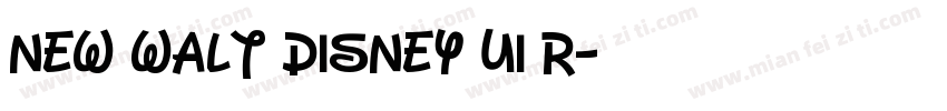 New Walt Disney UI R字体转换